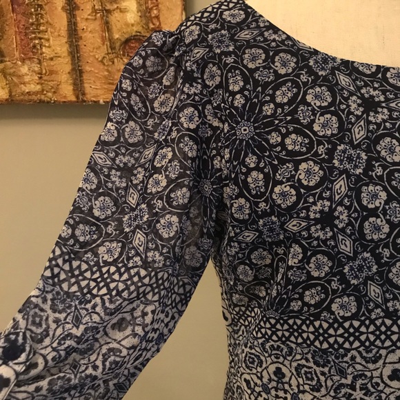 Navy & White Dress - Picture 2 of 5